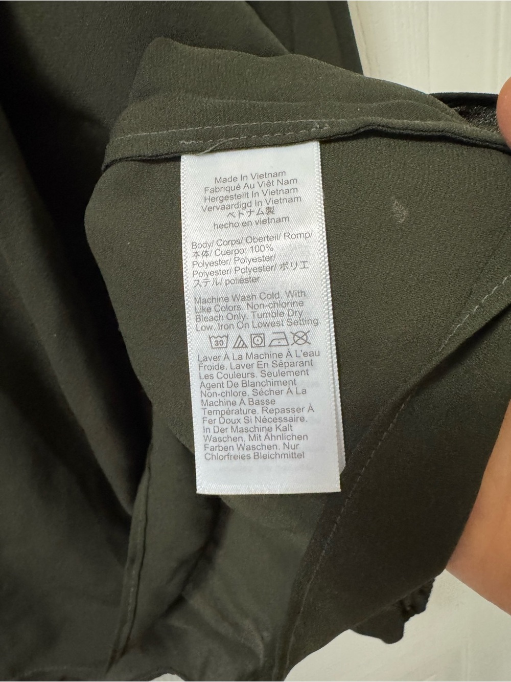Madewell Olive Smocked-Neck Peasant Blouse - Picture 8 of 8